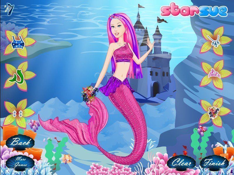 Domesticar Il Prova Jogos Da Barbie Sereia De Vestir Redutor Alto Falante Fratura